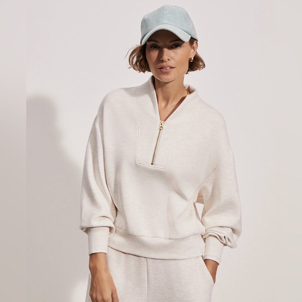Varley Davidson Sweat NWT NEVER WORN MSRP $138 IVORY MARL